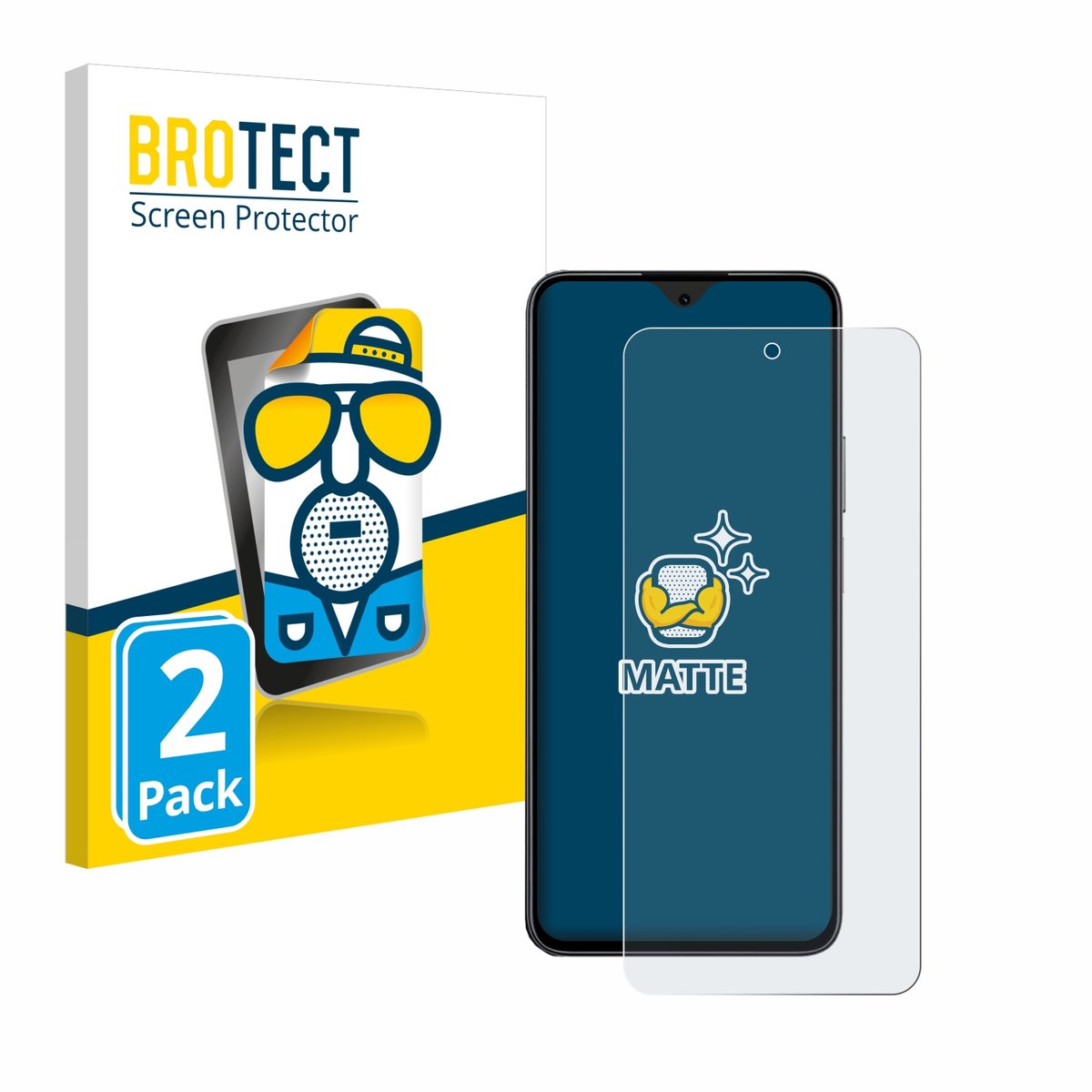 BROTECT - Screenprotector voor Honor 90 Smart - Folie Beschermfolie matte 2 Stuks