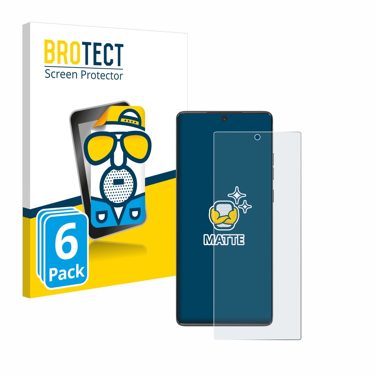 BROTECT - Screenprotector voor Motorola Moto G85 - Folie Beschermfolie matte 6 Stuks
