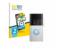 BROTECT - Screenprotector voor Ring Battery Video Doorbell Pro - Folie Beschermfolie transparant 2 Stuks