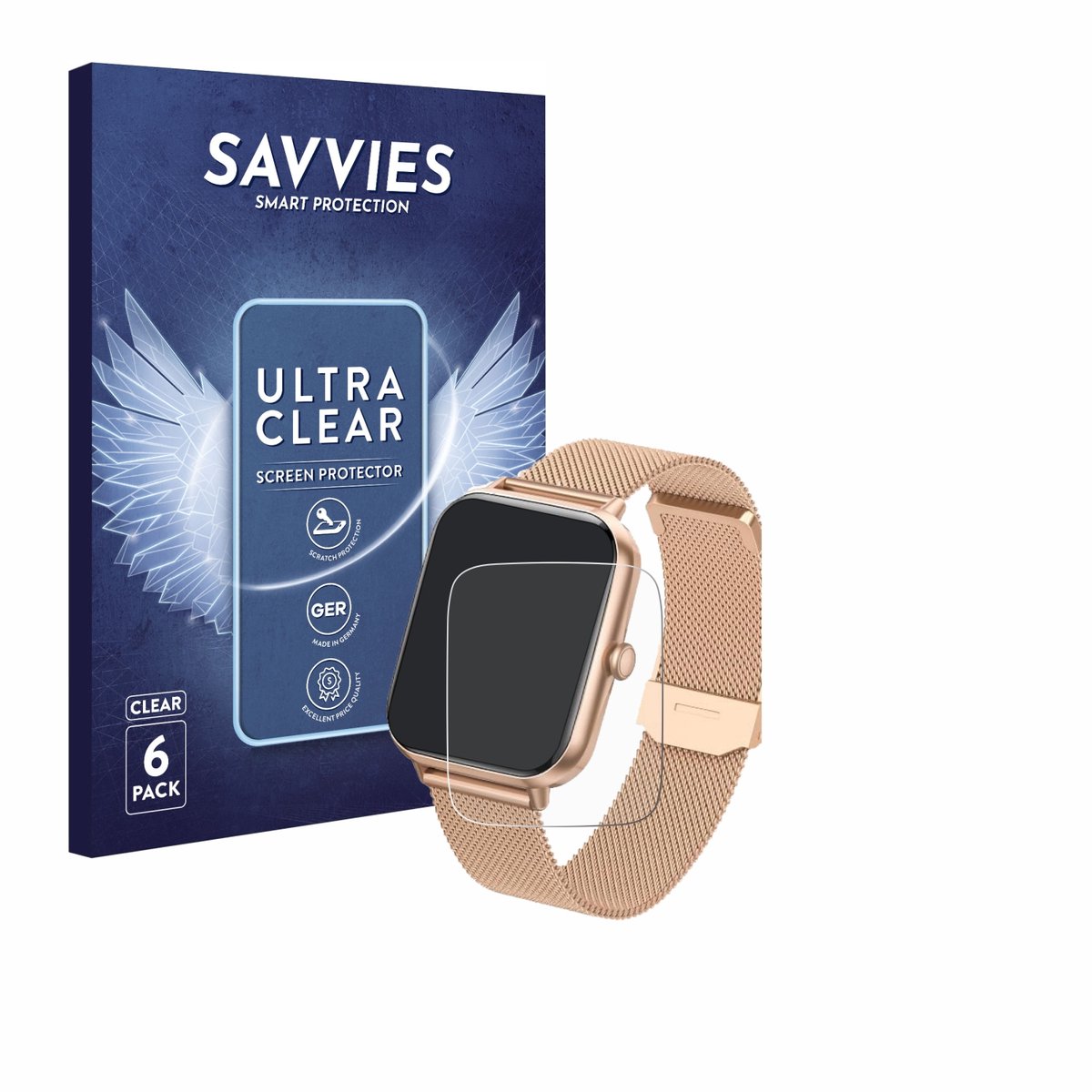 Savvies - Screenprotector voor Ruxingx T6 1.83" - Folie Beschermfolie transparant 6 Stuks