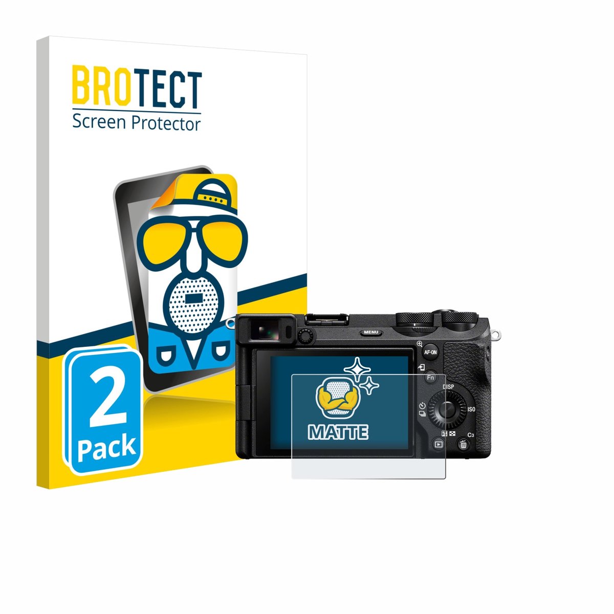 BROTECT - Screenprotector voor Sony Alpha 6700 - Folie Beschermfolie matte 2 Stuks