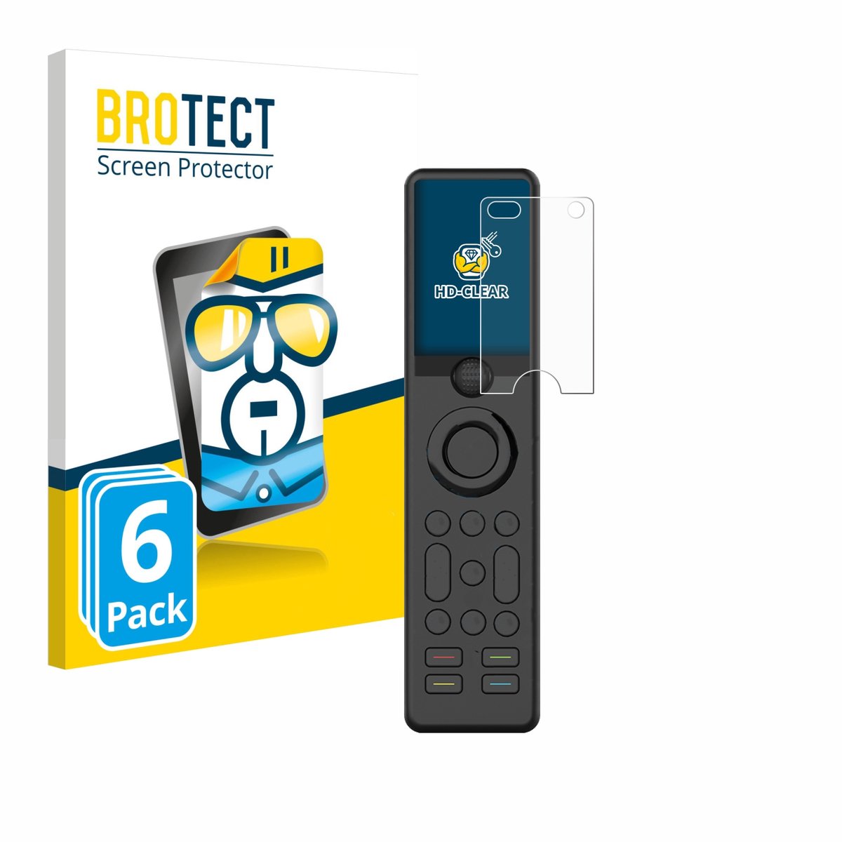 BROTECT - Screenprotector voor Sofabaton X1 - Folie Beschermfolie transparant 6 Stuks