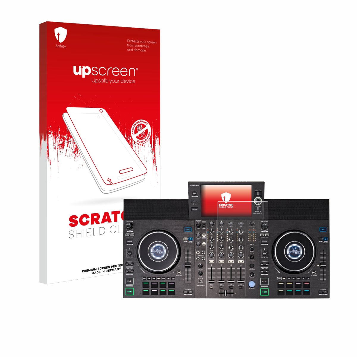 upscreen - Screenprotector voor Denon DJ SC LIVE 4 - Folie Beschermfolie transparant