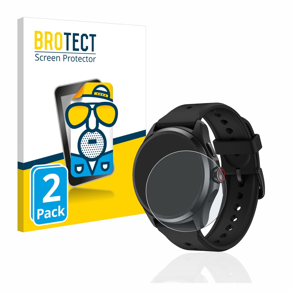 BROTECT - Screenprotector voor Mobvoi TicWatch Pro 5 - Folie Beschermfolie matte 2 Stuks