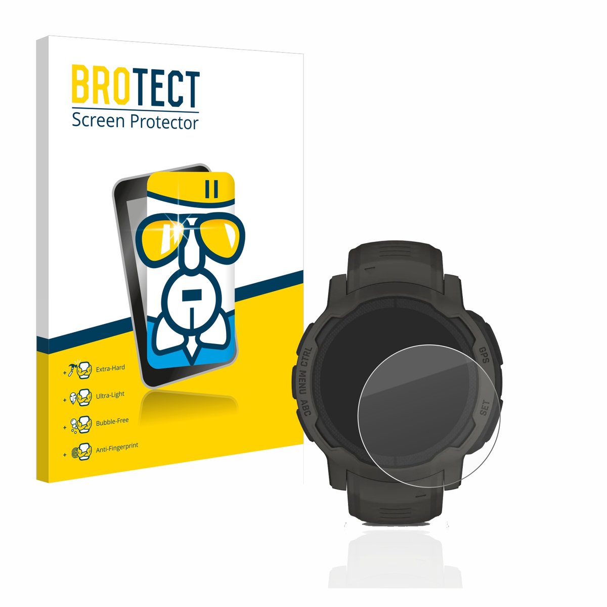 Screenprotector voor Garmin Instinct 2 Solar Beschermglas transparant