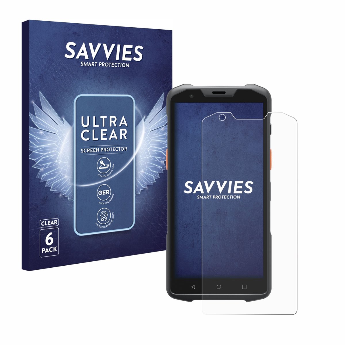 Savvies - Screenprotector voor Sunmi L2s Pro - Folie Beschermfolie transparant 6 Stuks