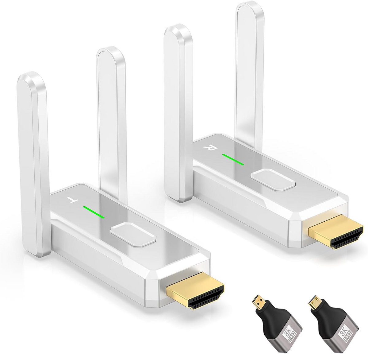 Draadloze HDMI Extender - Zender Ontvanger Set - Streamen naar TV - 150 Meter Bereik - Full HD 1080p - Zwart