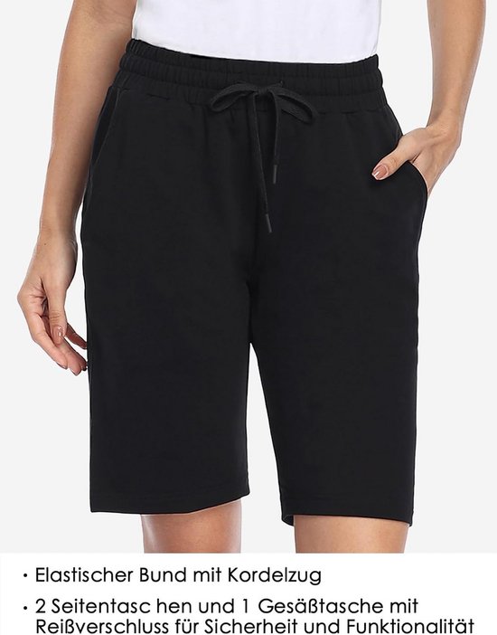 Dames Bermuda Shorts 36 cm Lang - Yoga, Sport en Lounge Korte Broek met 3 Zakken — afbeelding 4