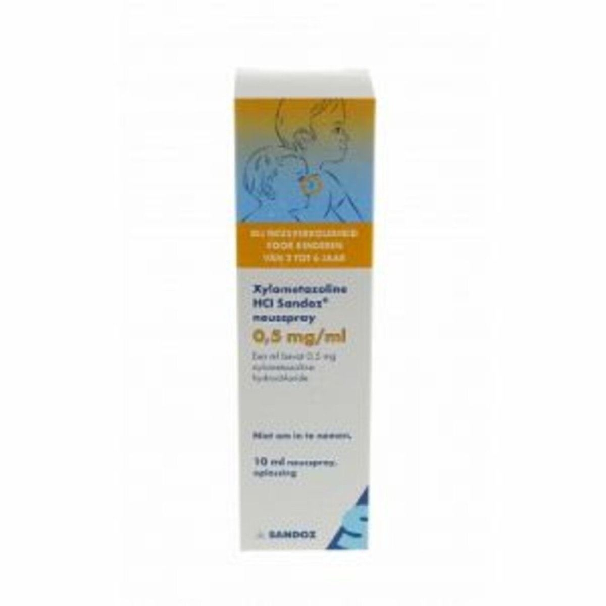 Sandoz Neusspray Xylometazoline 0.5mg/ml - 2 x 10 ml