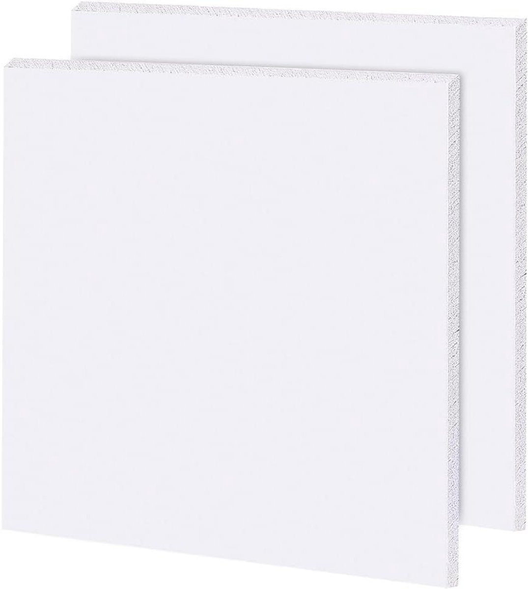 MK Stoer -- PVC Foam Board Sheet - Ambachten - Modelleren - Kunst - Display - School Projecten - Geschikt voor Ambachten - Vierkante Witte Foam PVC Platen Plastic Vellen - 30x30cm - 5mm dik - 2 stuks