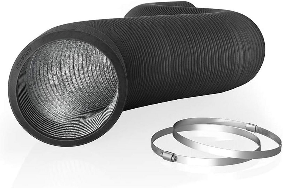 Flexibele 10-inch Aluminium Luchtafvoerbuis van 8 Voet met Vierlaagse Bescherming