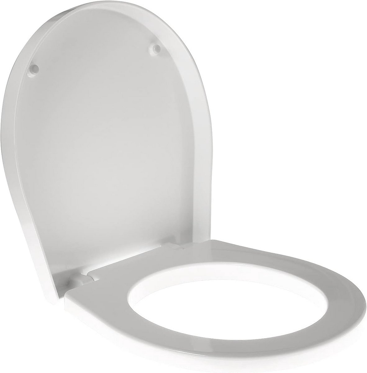 Wc-bril compatibel met Eedra Key-modellen, thermoplastisch materiaal, roestvrij stalen scharnieren, normale sluiting, wit