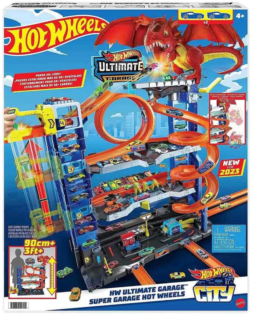 Hot Wheels - City Ultieme Garage Speelset - Met 2 metalen auto's — afbeelding 14
