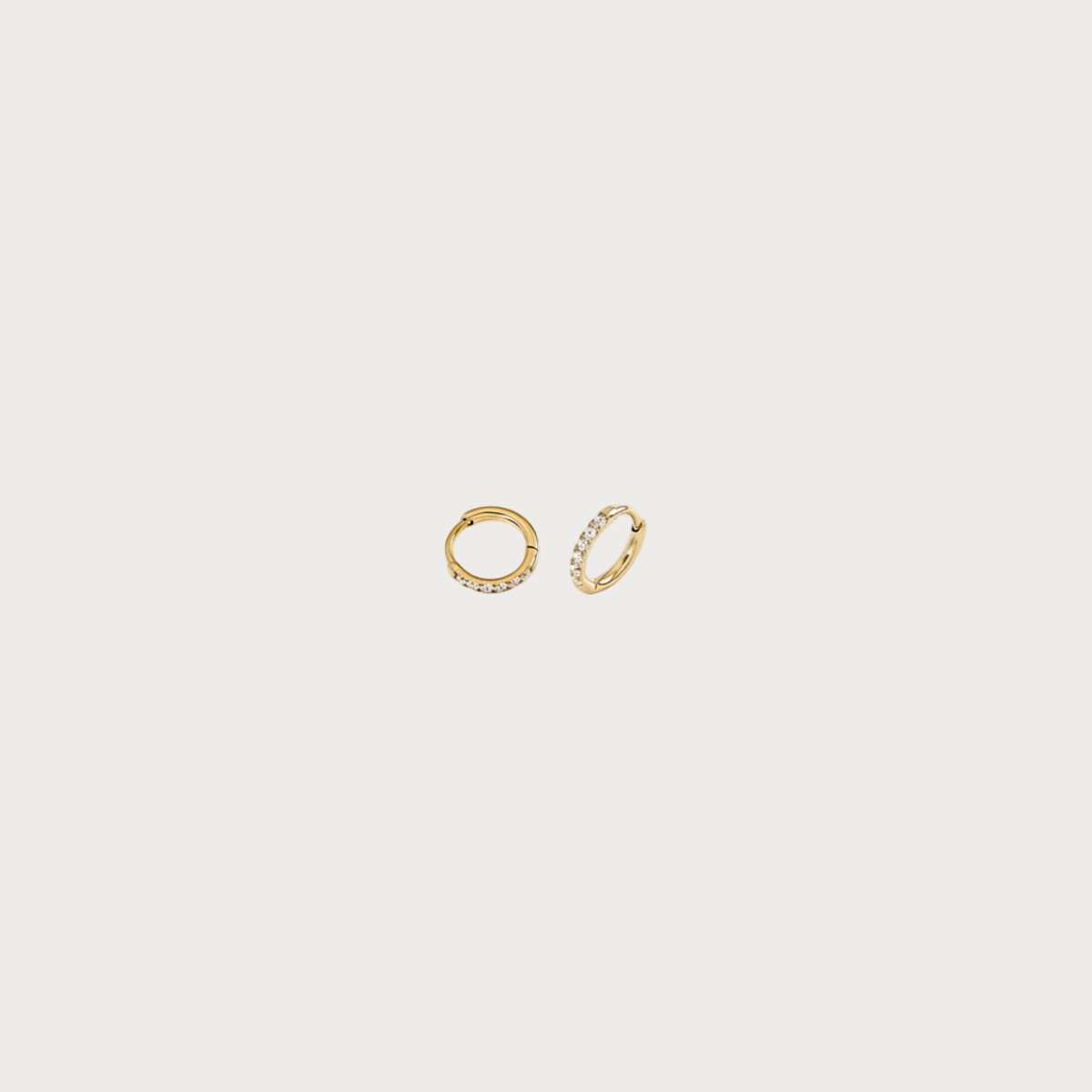 Sparkling Hoops Small(8mm) - Oorbellen - Stainless Steel