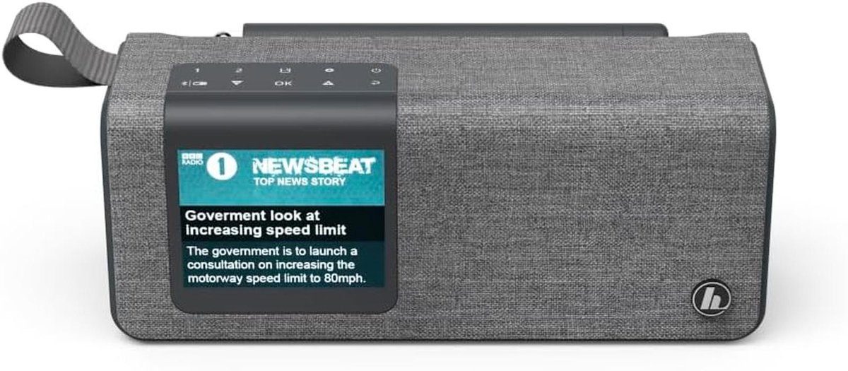 Hama DR200BT draagbare DAB+ radio met Bluetooth en oplaadfunctie - Grijs
