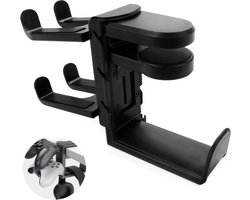 Headset en Controller Houder - Controller Houder met Grip Houder - Kabel Houder - 360 Graad Rotating Gaming Hoofdtelefoon Haak - Ruimte Besparend - Computer Tafel Hoofdtelefoon Houder Cabinets