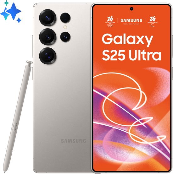 Samsung Galaxy S25 Ultra 5G Smartphone 6,9″ AMOLED 12GB RAM 512GB Grijs Titanium Dual SIM IP68