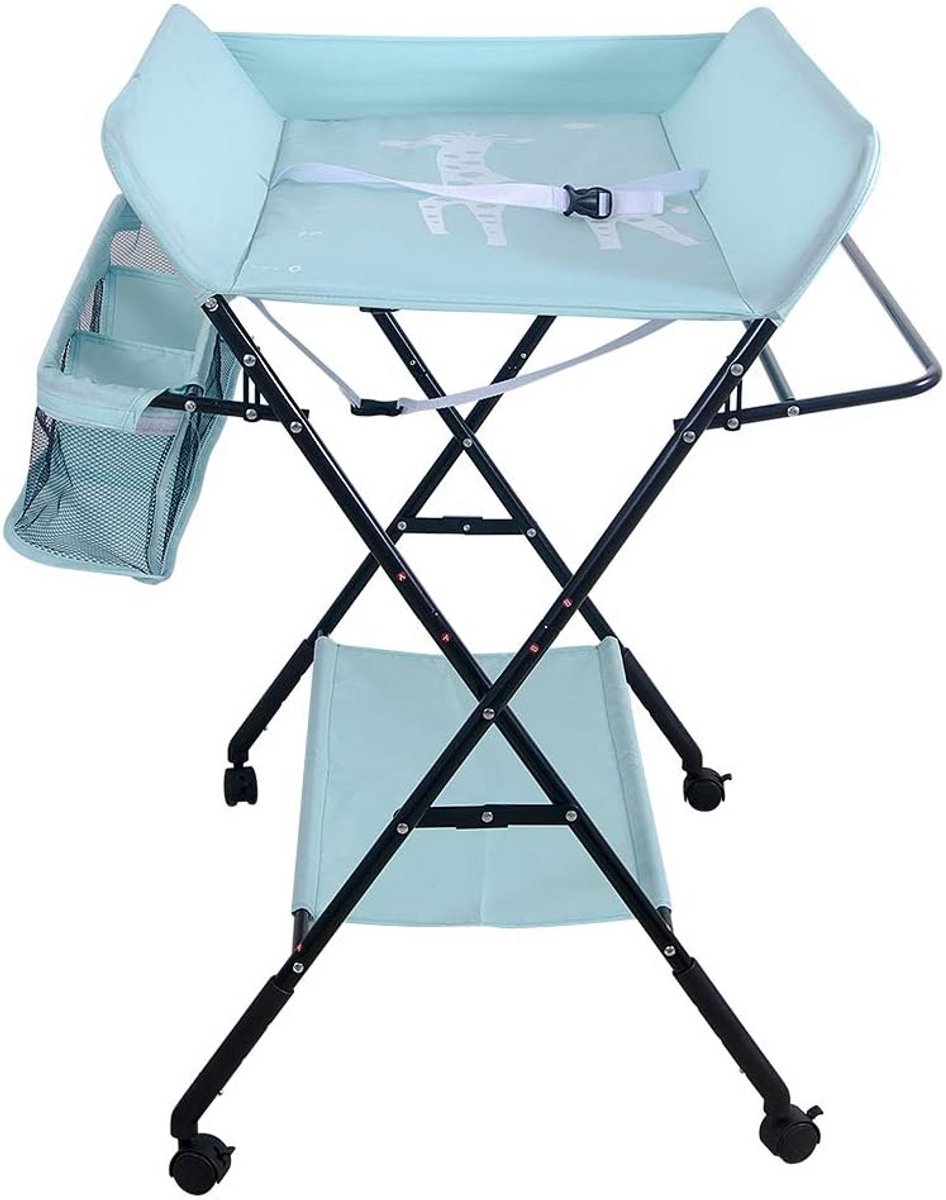 Opvouwbare Luiertafel Baby - In Hoogte Verstelbare Verschoontafel - Draagbaar en Compact