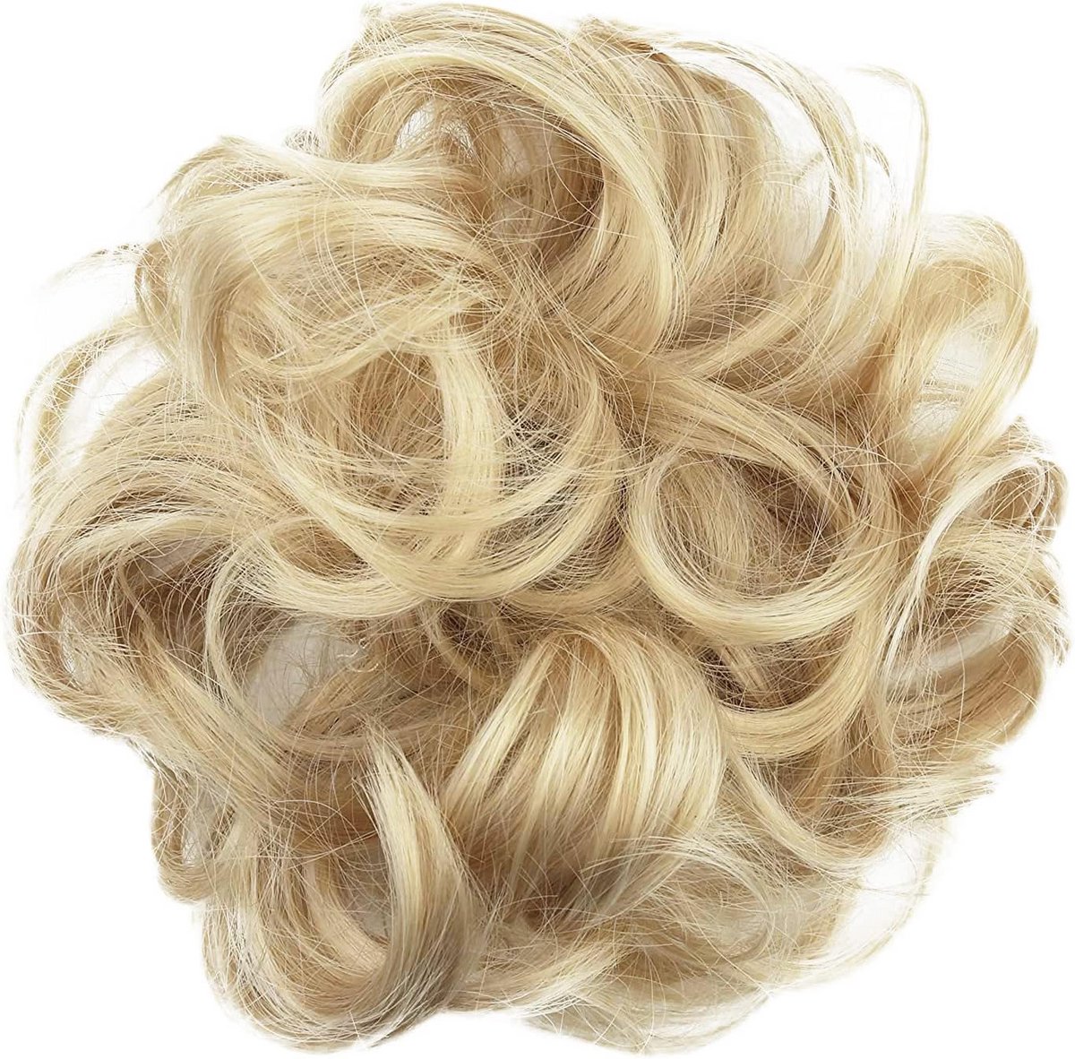 Volumineuze Krullende Haar-Updo Elastiek voor een Perfect Haarstuk