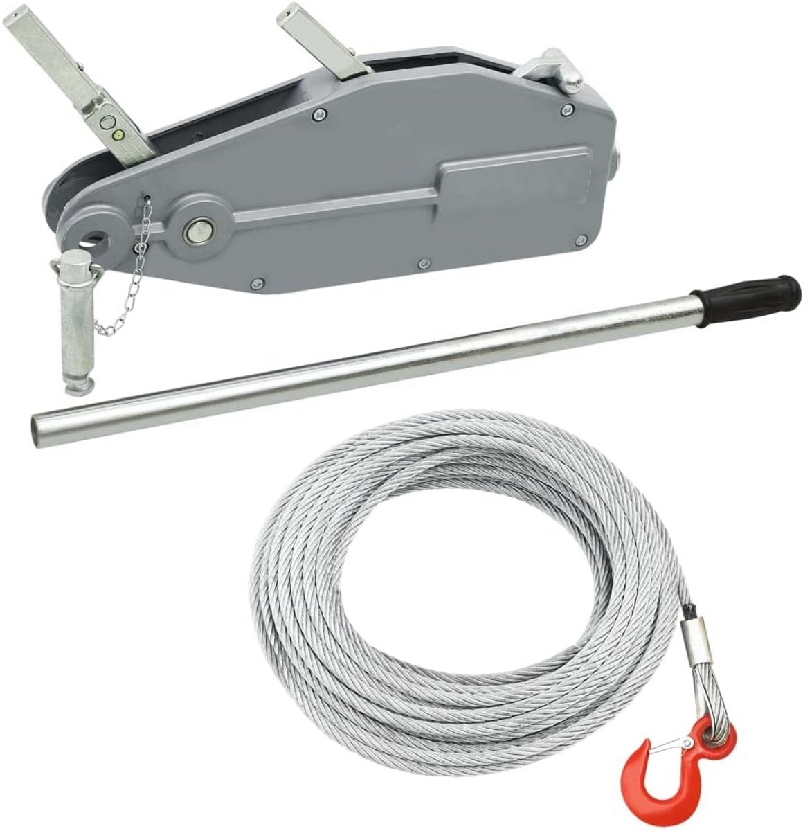 Handlier met stalen kabel 800 kg lichtgewicht aluminium behuizing