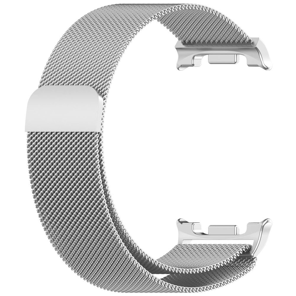 Metalen magnetische horlogeband voor Galaxy Watch 8 Classic 2, smartwatch-accessoire, zilver, set van 2