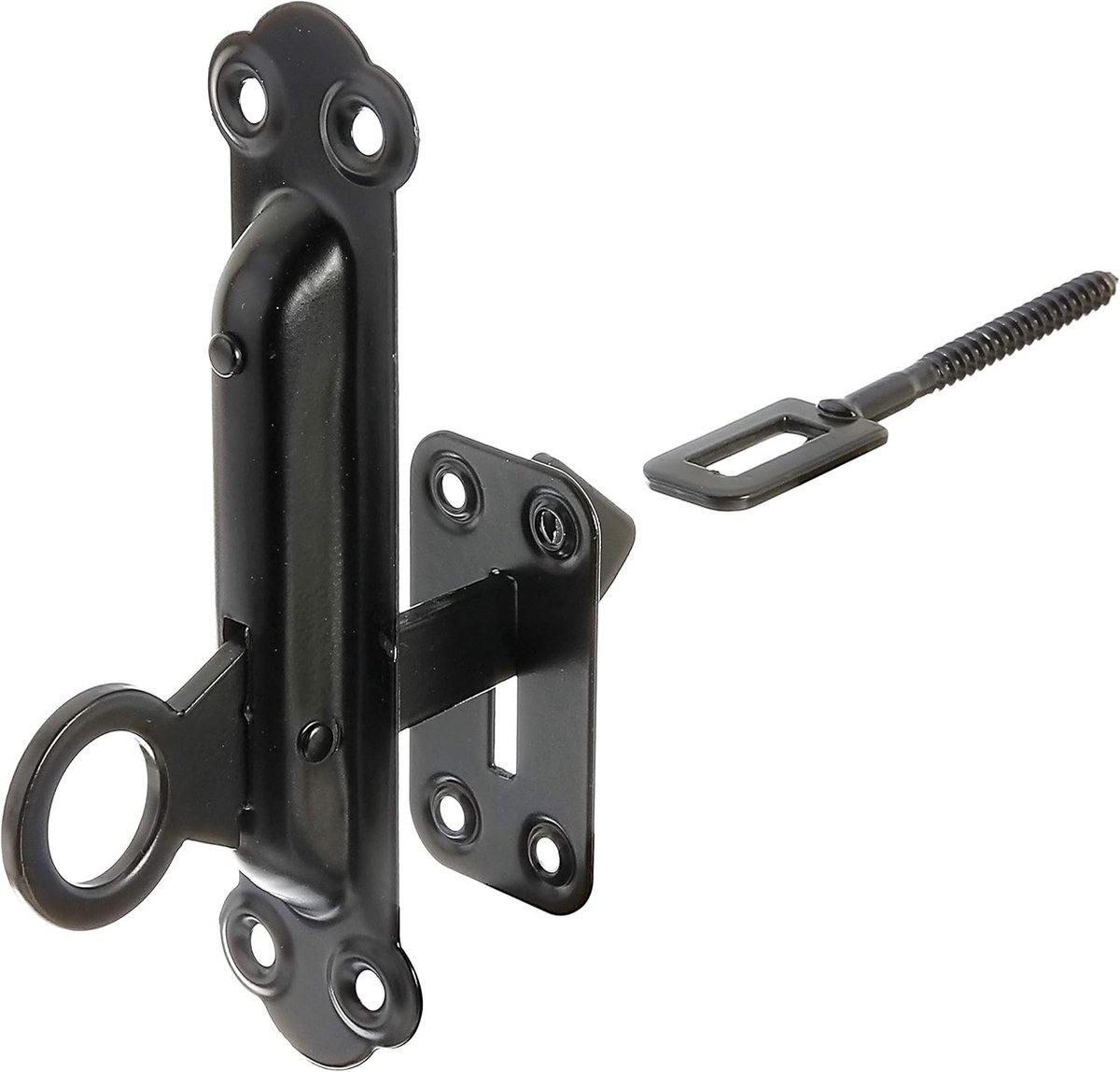 Zware Bevestigingsklem met Montageplaat | Zwart | 150 x 38 mm