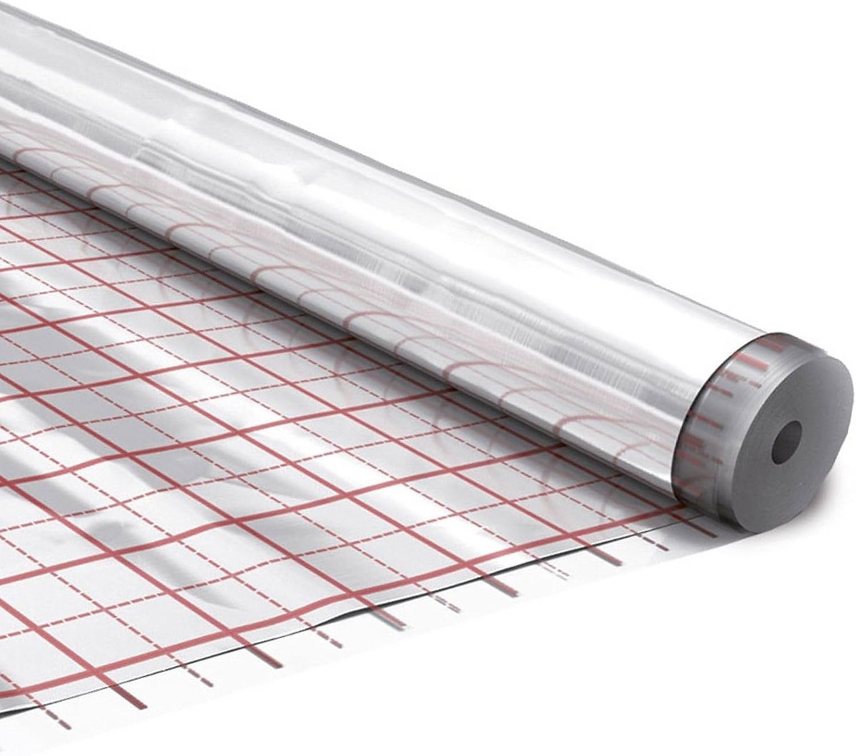 Isolatiefolie met Raster voor Vloerverwarming 50m² Reflecterende Aluminium Vloerisolatie