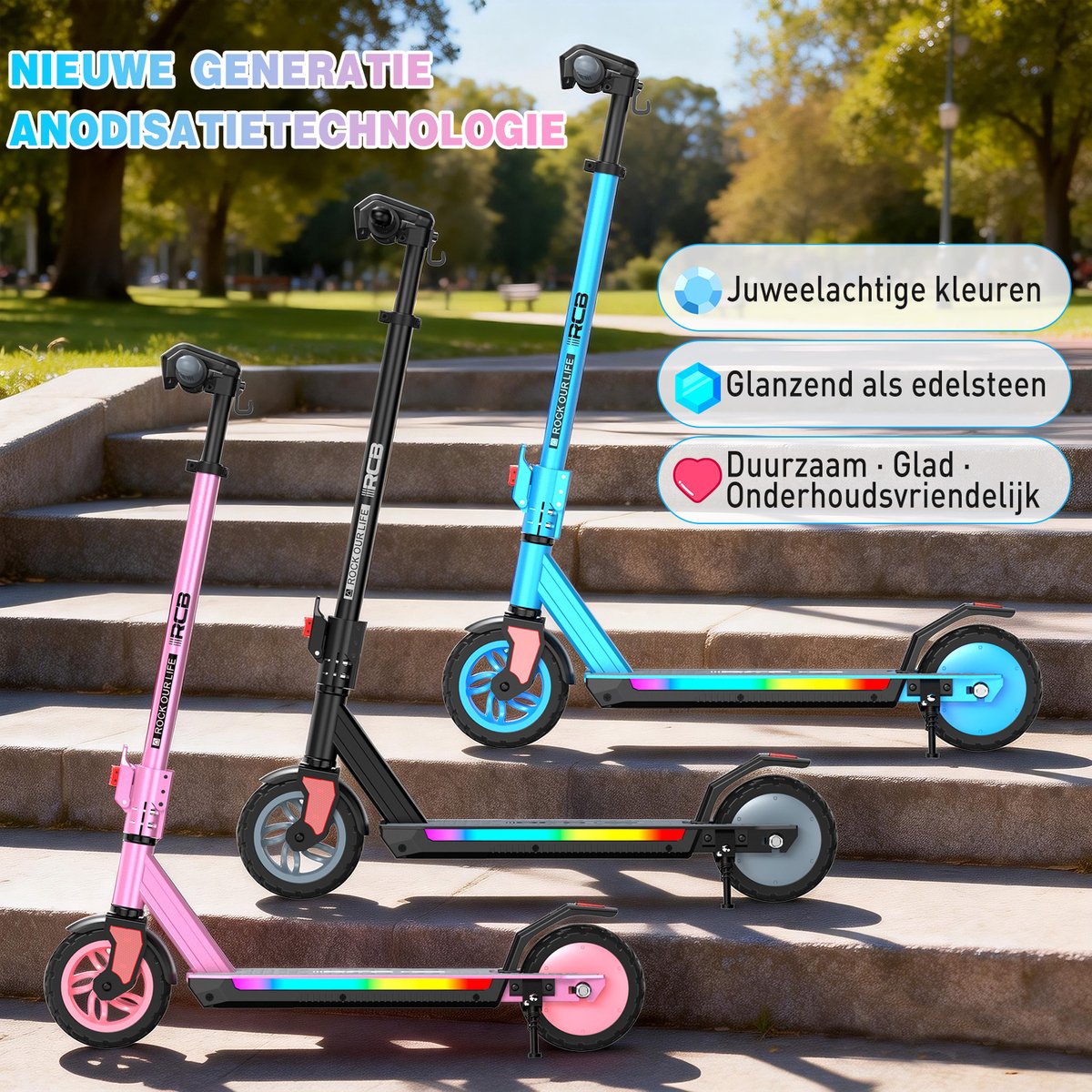RCB R12Pro Elektrische Step Kinderen - Max 18km/u - afbeelding 3