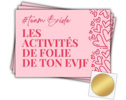 Bridal Discovery Set 3 Stappen EVJF met Gouden Krasstickers