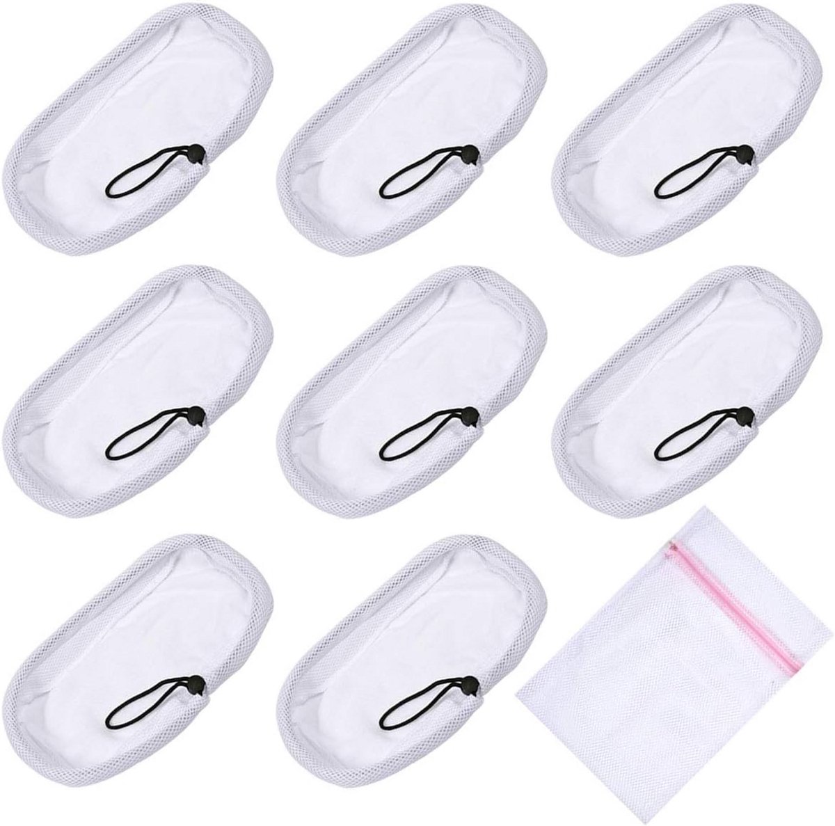 8x Microvezel Stoom Dweil Pads voor 9 in 1 Stoomreiniger - Geschikt voor Harde Vloeren