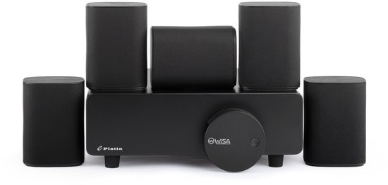 Clruro 5.1 Surround Sound Systeem – Draadloos – WiSA Certified – 24-bit 48 kHz – Scandinavisch Design – Zwart