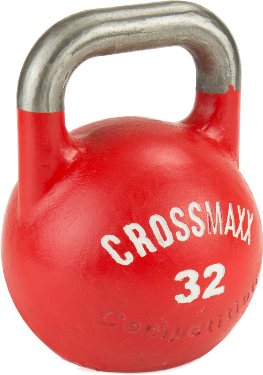 Lifemaxx Crossmaxx Competition Kettlebells - Rood - 32 kg