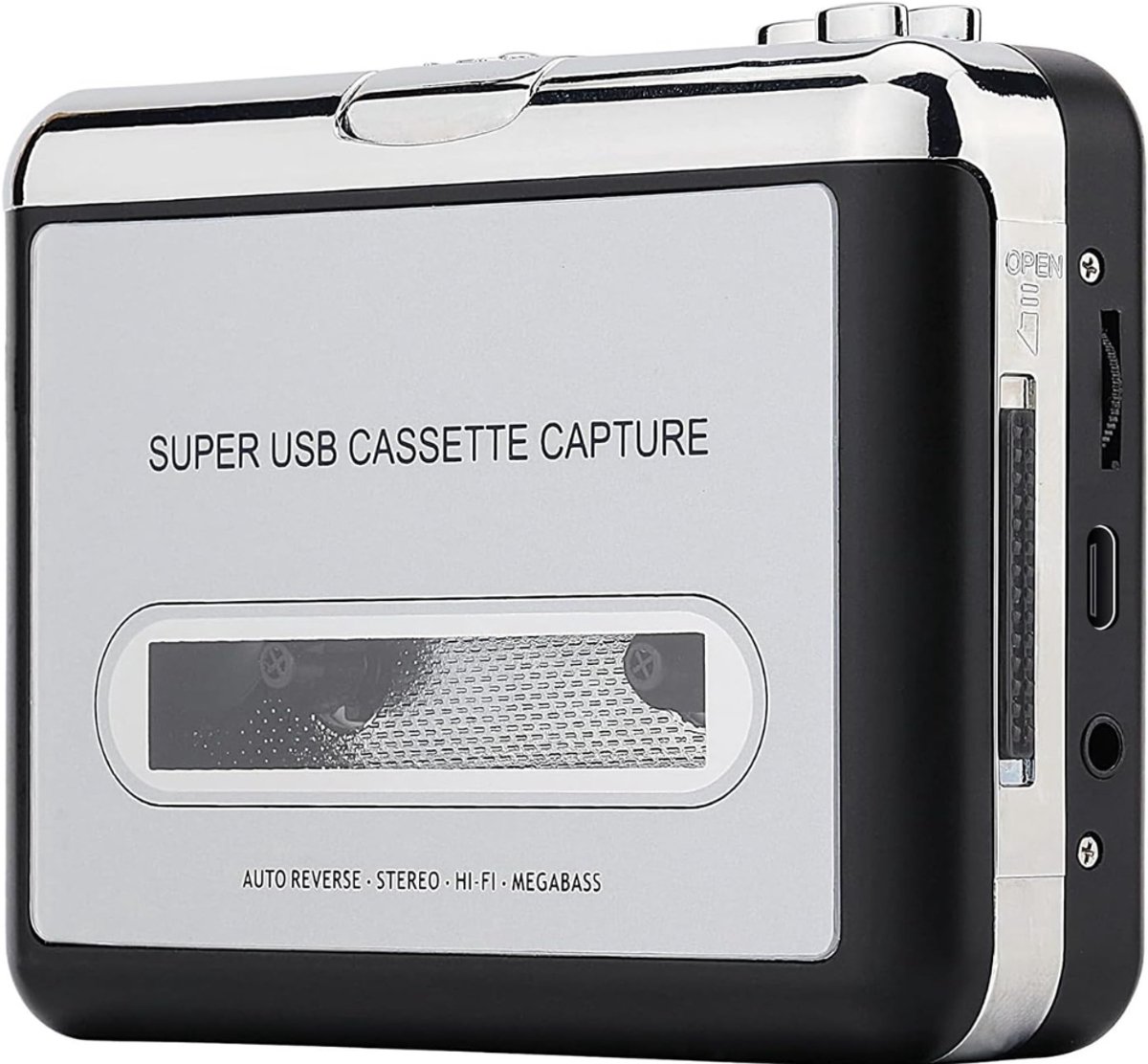 NBAP® Cassette Speler - Walkman - Zwart met Zilver