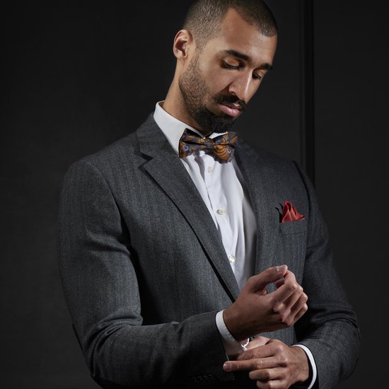 Noeud papillon Boho en soie Bert