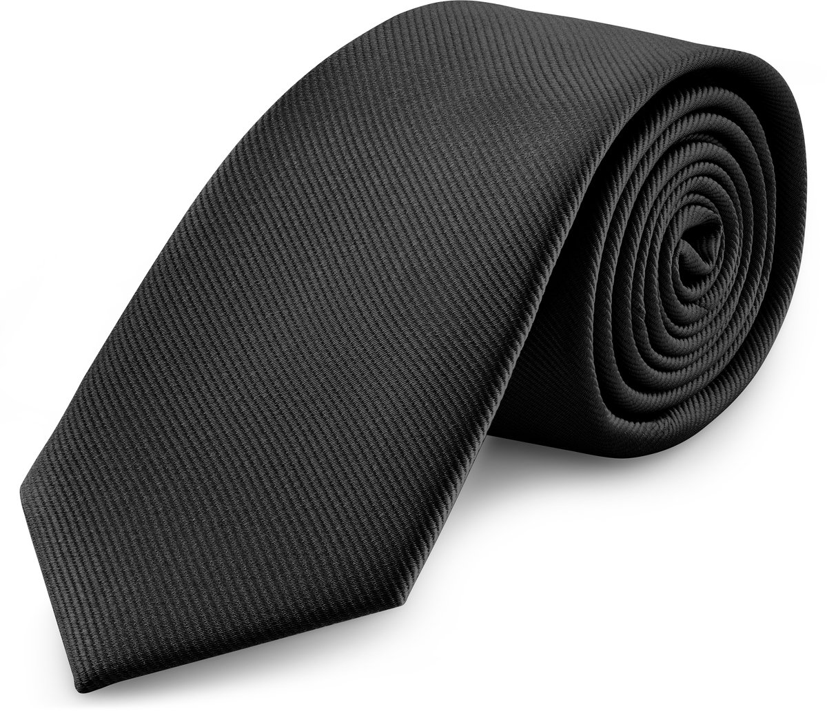 Zwarte Grosgrain Stropdas van 8 cm