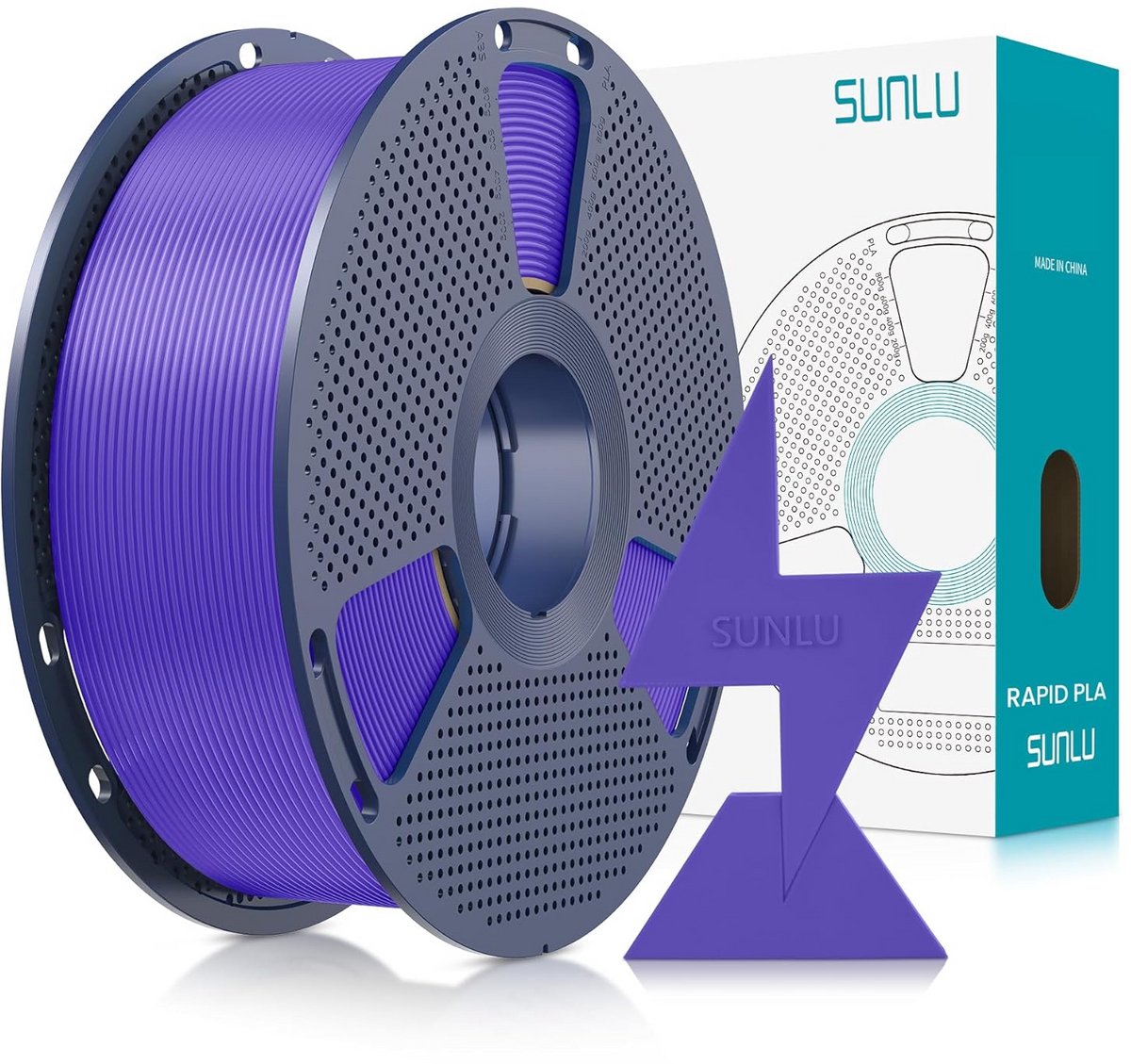 Hoogwaardig Snel PLA 3D-printer Filament 1.75mm 1kg - Lavendelpaars