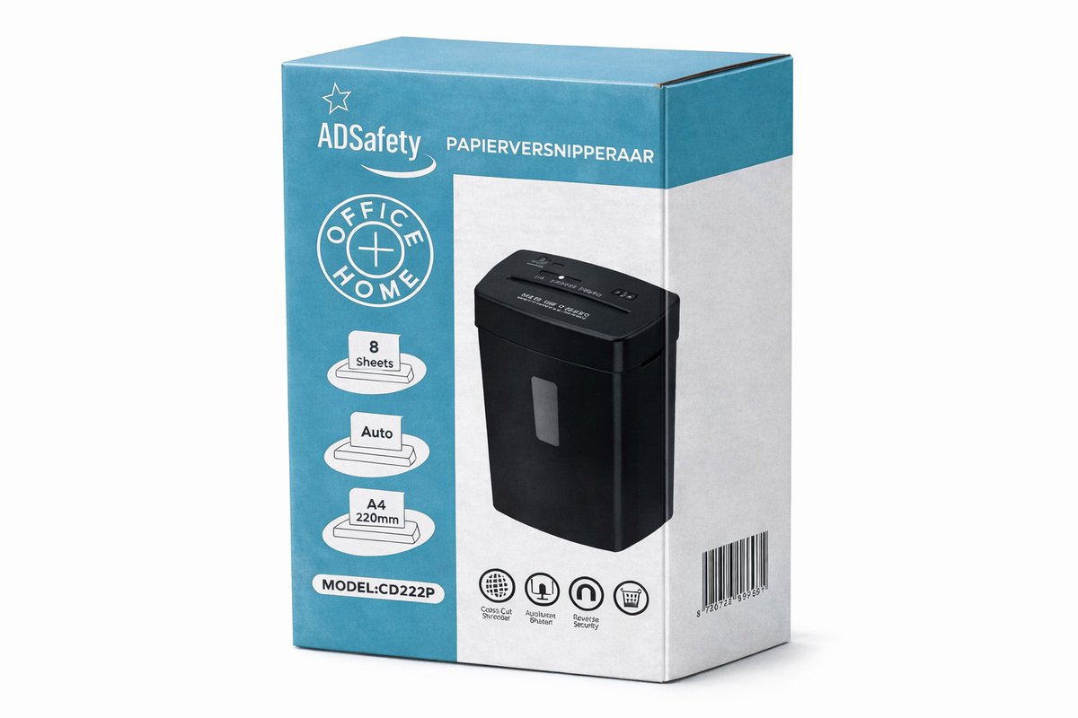 ADSafety Papierversnipperaar P4 - Cross-cut - 13L thumbnail 4
