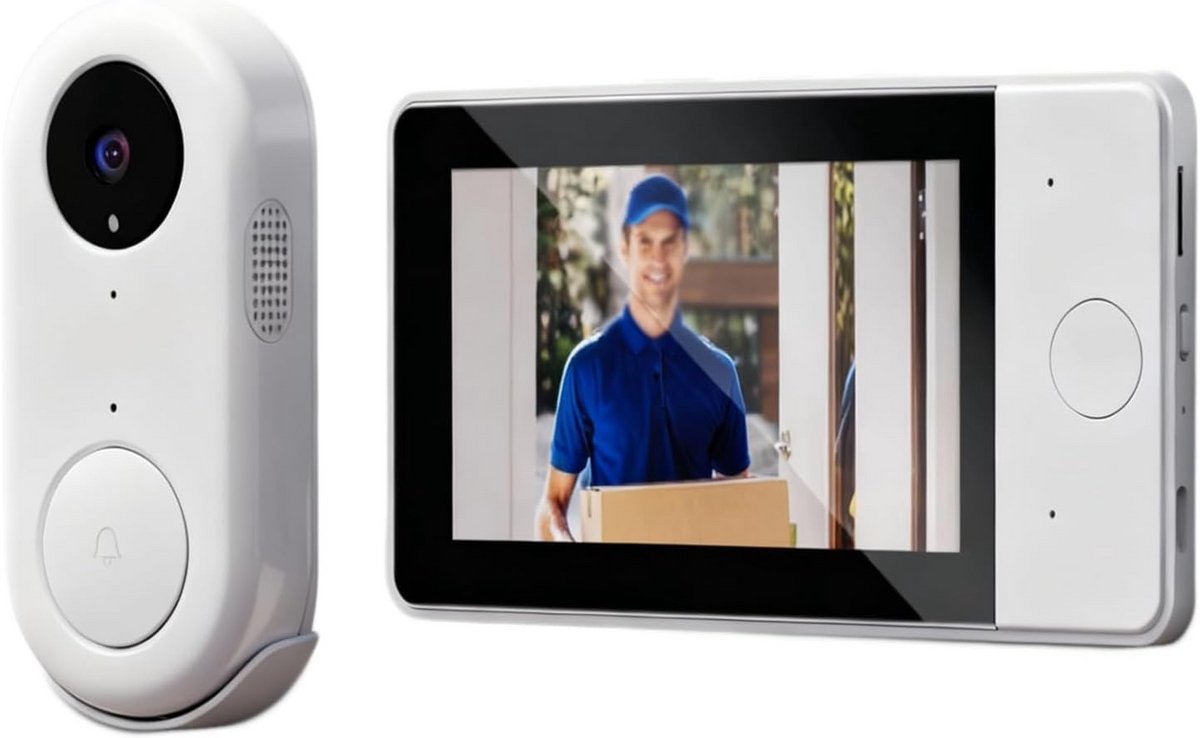 Draadloze Video Deurbel met 4,3 Inch Scherm en 150M Bereik