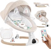 Tulano Astrid 35 Elektrische Babywipstoel - Met Bluetooth, Timer & Bewegingssensor - Inclusief Klamboe - Beige