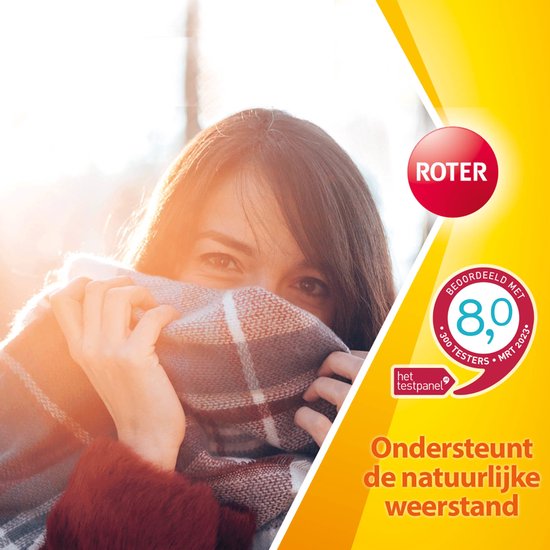 Roter Vitamine C 1000mg bruis - Hoge dosering vitamine C ter ondersteuning van je natuurlijke weerstand - 40 bruistabletten met abrikoos-sinaasappelsmaak