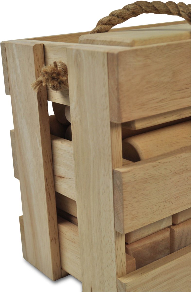 Bex Kubb Original – Zweeds Vikingschaak – Premium Buitenspel – Massief Rubberhout – Koning Met Houtkleurige Kroon – Vanaf 8 Jaar – Inclusief Luxe Houten Draagkist — afbeelding 17