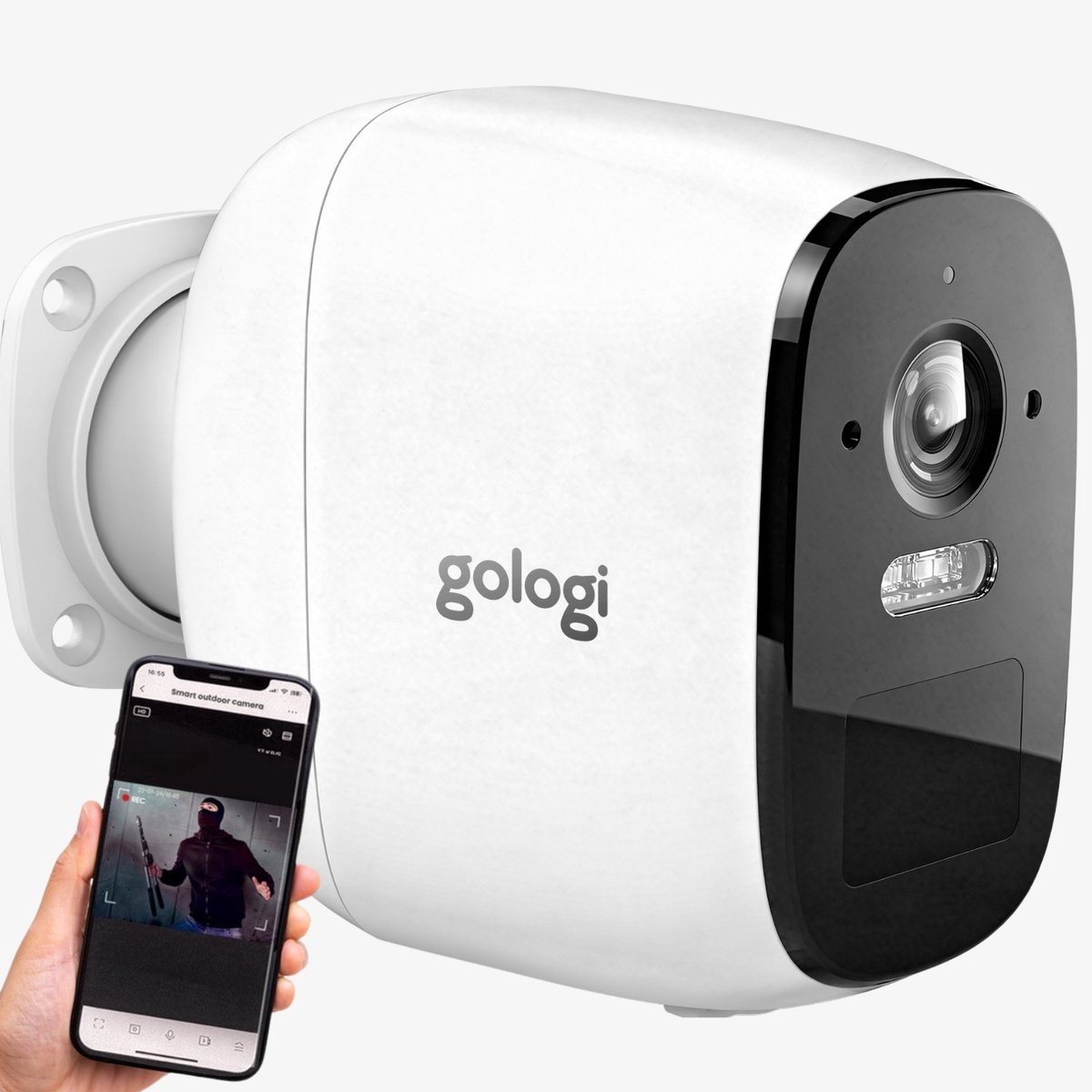 Gologi Beveiligingscamera Draadloos Buiten - 2.5K HD 4MP