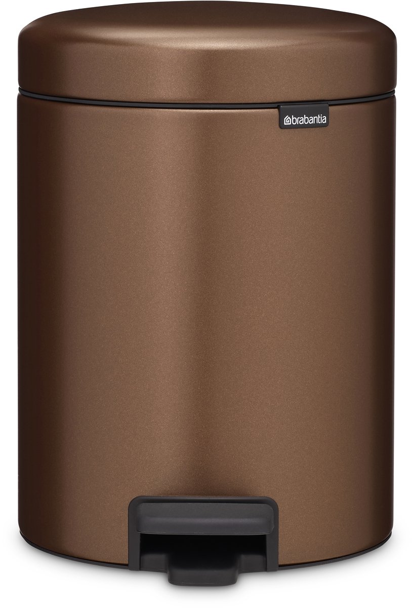 Brabantia NewIcon Prullenbak - 5 liter - Warm Bronze