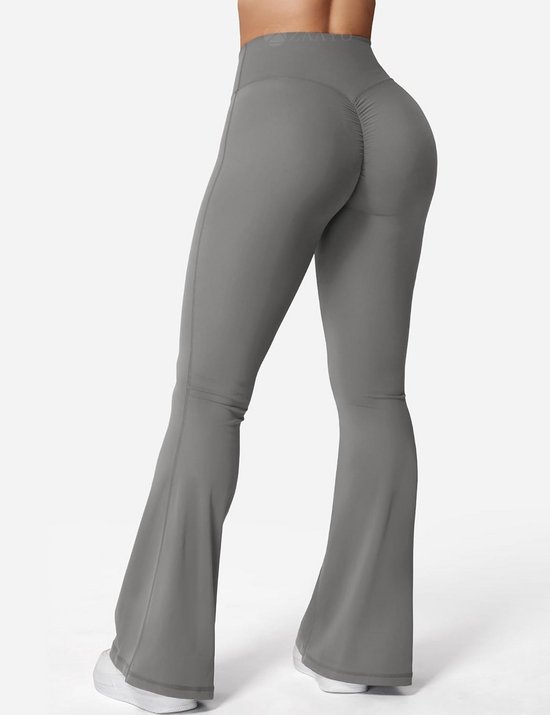 Dames Flared Legging met Scrunch Effect en Hoge Taille - Bootcut Yoga Broek — afbeelding 3