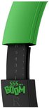 Groene en zwarte koptelefoon met Minecraft creeper logo