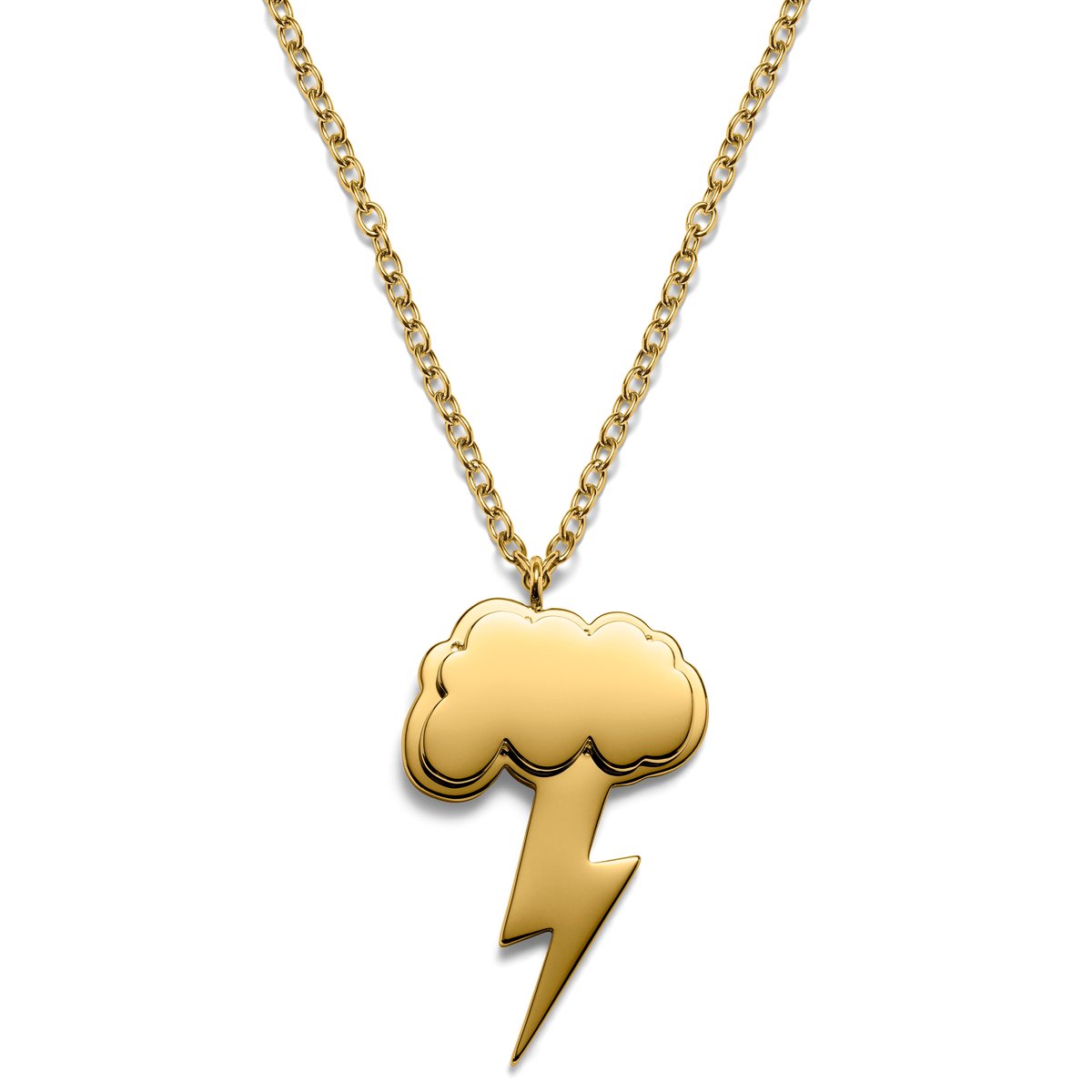 Jaygee | Goudkleurige Bliksem Ketting