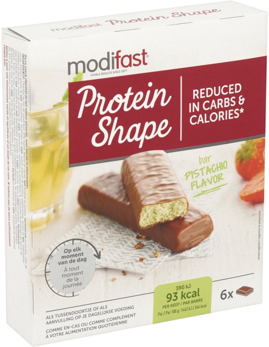 Modifast Protein Shape - Repen - Pistache 6 x 27 gr van Merkloos — afbeelding 5