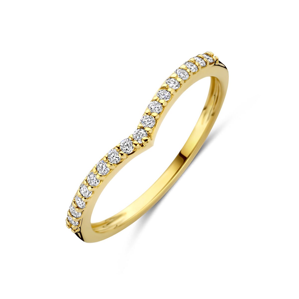 14K Geelgouden Ring met Lab Grown Diamant 0.17 ct 4035553 – G VS
