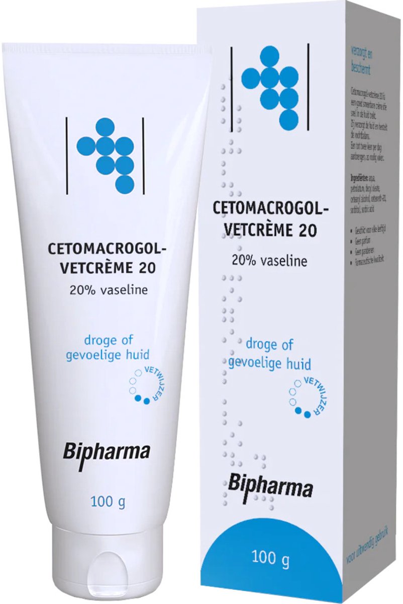 Bipharma Cetomacrogol-vetcreme 20% Tube Los - 100 gr