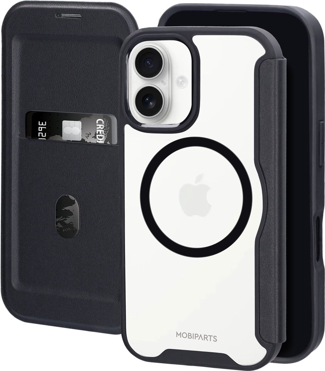 Mobiparts Shield Line Case geschikt voor Apple iPhone 16 - Zwart